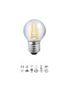 BOMBILLA LED - E27 ESFERICA MINI FILAMENTO - 4W - 2700K - 400Lm -360º